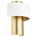 Quorum - 5611-0880 - One Light Wall Sconce - Studio White w/ Aged Brass