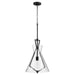 Quorum - 8426-69 - One Light Pendant - Noir w/ Stone Seeded Glass