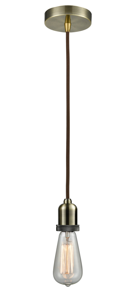 Innovations - 100AB-10BR-0AB - One Light Mini Pendant - Whitney - Antique Brass