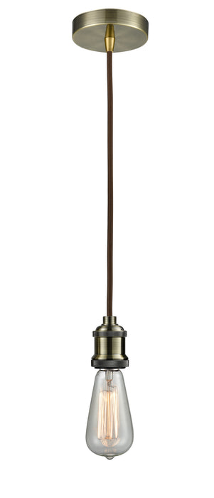 Innovations - 100AB-10BR-1AB - One Light Mini Pendant - Edison - Antique Brass