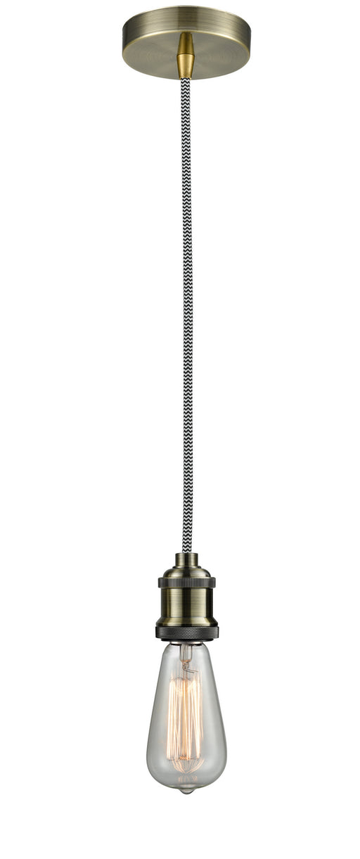 Innovations - 100AB-10BW-1AB - One Light Mini Pendant - Edison - Antique Brass