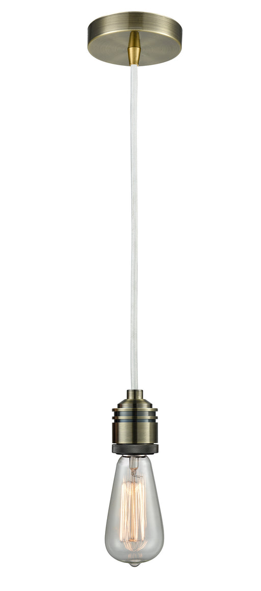 Innovations - 100AB-10W-2AB - One Light Mini Pendant - Winchester - Antique Brass