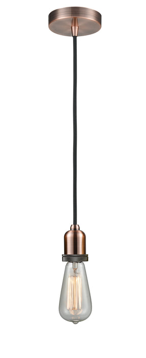 Innovations - 100AC-10BK-0AC - One Light Mini Pendant - Whitney - Antique Copper