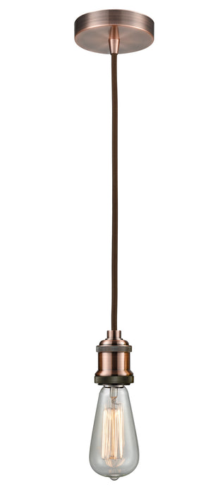 Innovations - 100AC-10BR-1AC - One Light Mini Pendant - Edison - Antique Copper