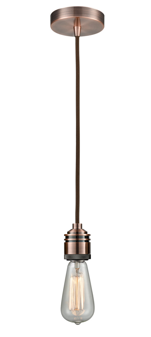 Innovations - 100AC-10BR-2AC - One Light Mini Pendant - Winchester - Antique Copper