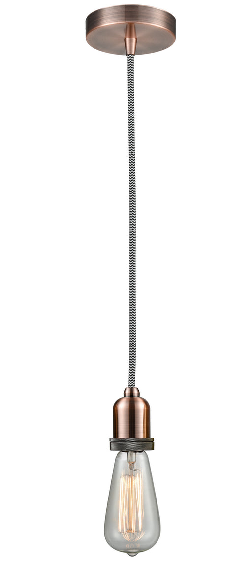 Innovations - 100AC-10BW-0AC - One Light Mini Pendant - Whitney - Antique Copper