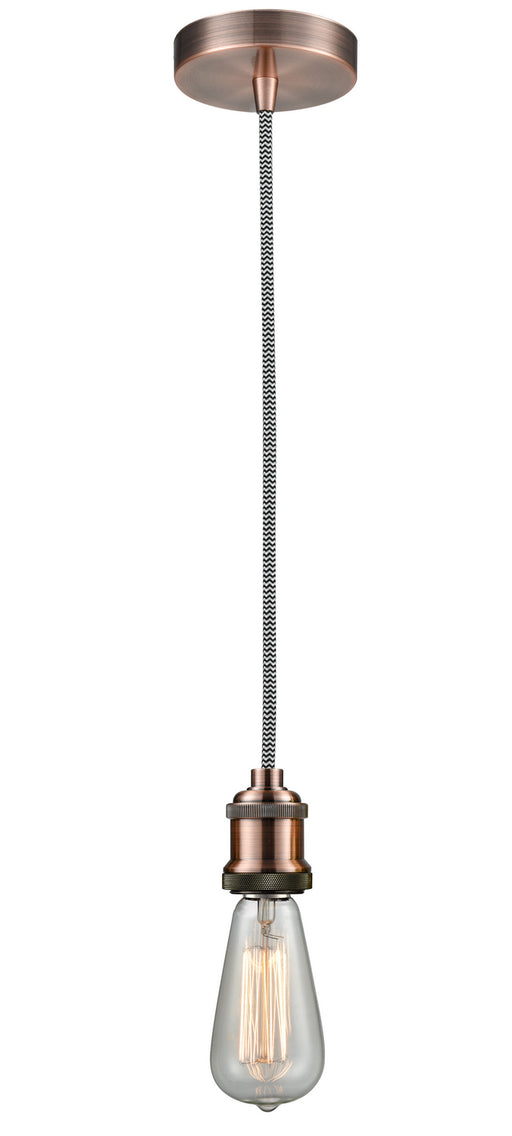 Innovations - 100AC-10BW-1AC - One Light Mini Pendant - Edison - Antique Copper