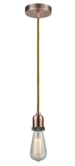 Innovations - 100AC-10CR-0AC - One Light Mini Pendant - Whitney - Antique Copper