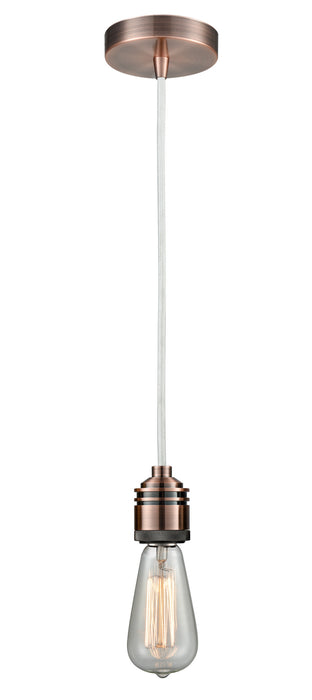 Innovations - 100AC-10W-2AC - One Light Mini Pendant - Winchester - Antique Copper