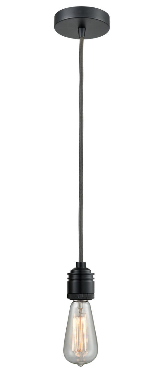 Innovations - 100BK-10GY-2BK - One Light Mini Pendant - Winchester - Matte Black