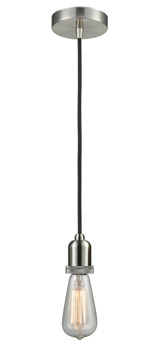 Innovations - 100SN-10BK-0SN - One Light Mini Pendant - Whitney - Satin Nickel