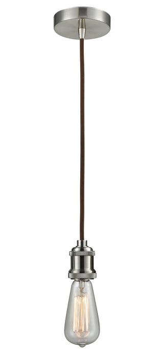 Innovations - 100SN-10BR-1SN - One Light Mini Pendant - Edison - Satin Nickel