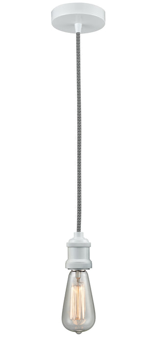 Innovations - 100W-10BW-1W - One Light Mini Pendant - Edison - White