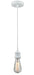 Innovations - 100W-10W-1W - One Light Mini Pendant - Edison - White
