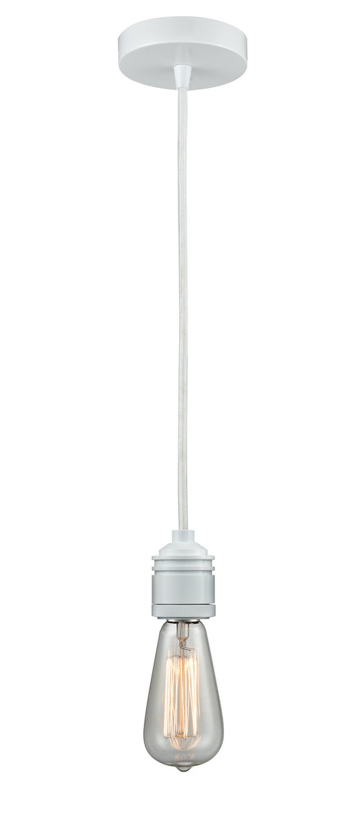 Innovations - 100W-10W-2W - One Light Mini Pendant - Winchester - White