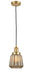 Innovations - 201C-SG-G146-LED - LED Mini Pendant - Franklin Restoration - Satin Gold