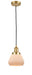 Innovations - 201C-SG-G171-LED - LED Mini Pendant - Franklin Restoration - Satin Gold