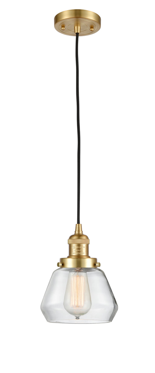 Innovations - 201C-SG-G172-LED - LED Mini Pendant - Franklin Restoration - Satin Gold