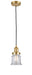 Innovations - 201C-SG-G182S-LED - LED Mini Pendant - Franklin Restoration - Satin Gold