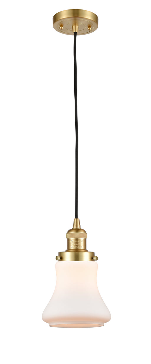 Innovations - 201C-SG-G191-LED - LED Mini Pendant - Franklin Restoration - Satin Gold