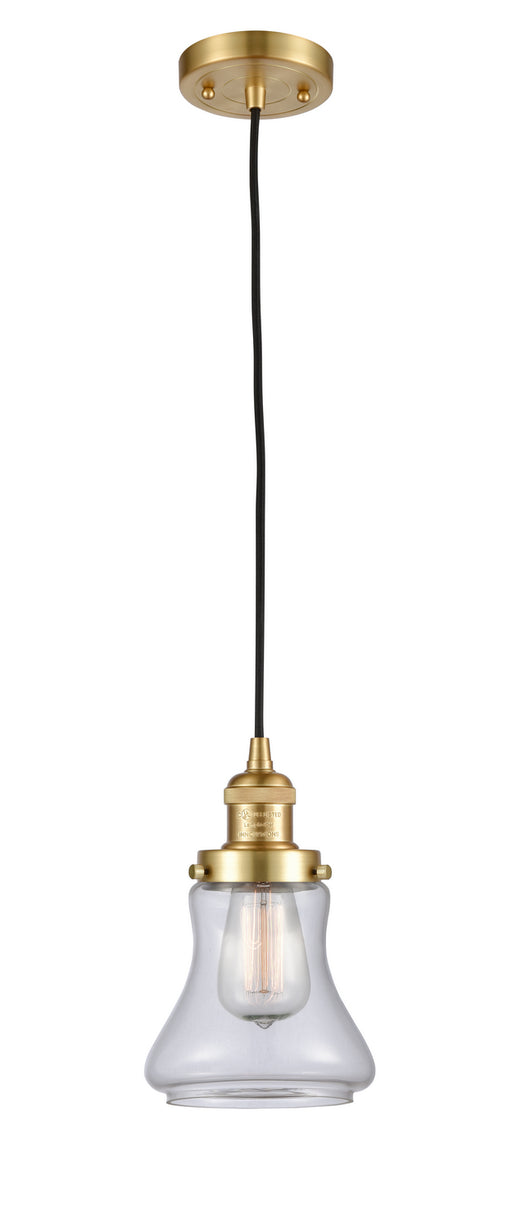 Innovations - 201C-SG-G192-LED - LED Mini Pendant - Franklin Restoration - Satin Gold
