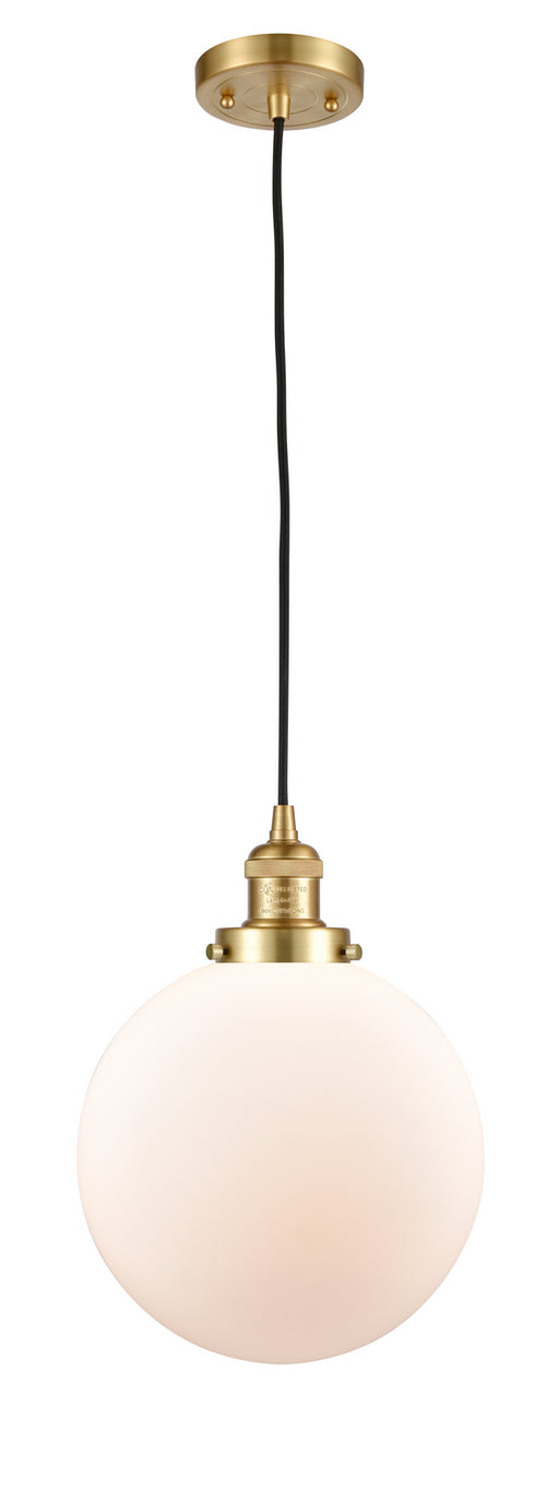 Innovations - 201C-SG-G201-10-LED - LED Mini Pendant - Franklin Restoration - Satin Gold