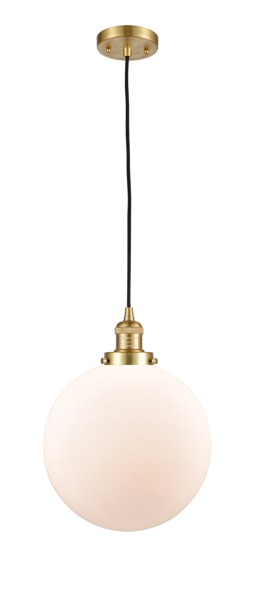 Innovations - 201C-SG-G201-12-LED - LED Mini Pendant - Franklin Restoration - Satin Gold