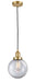 Innovations - 201C-SG-G202-8-LED - LED Mini Pendant - Franklin Restoration - Satin Gold