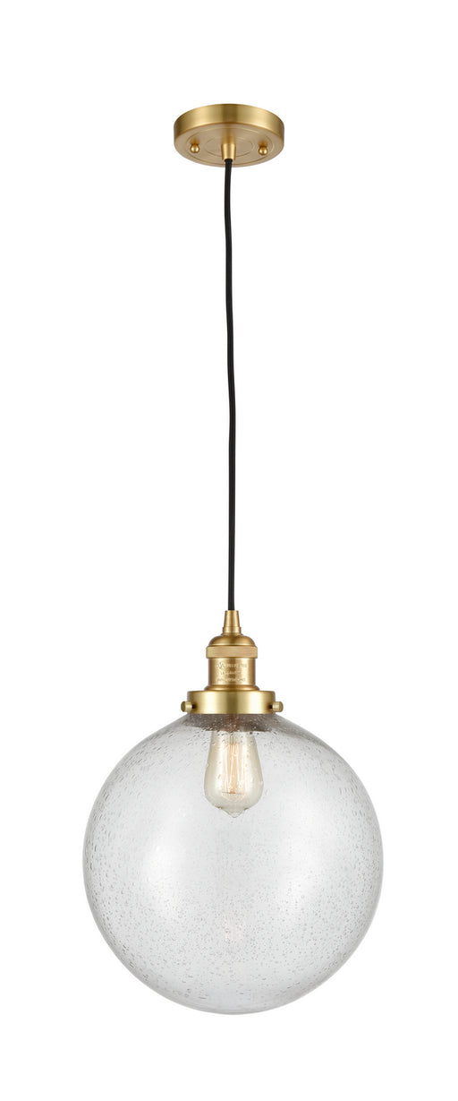 Innovations - 201C-SG-G204-12-LED - LED Mini Pendant - Franklin Restoration - Satin Gold