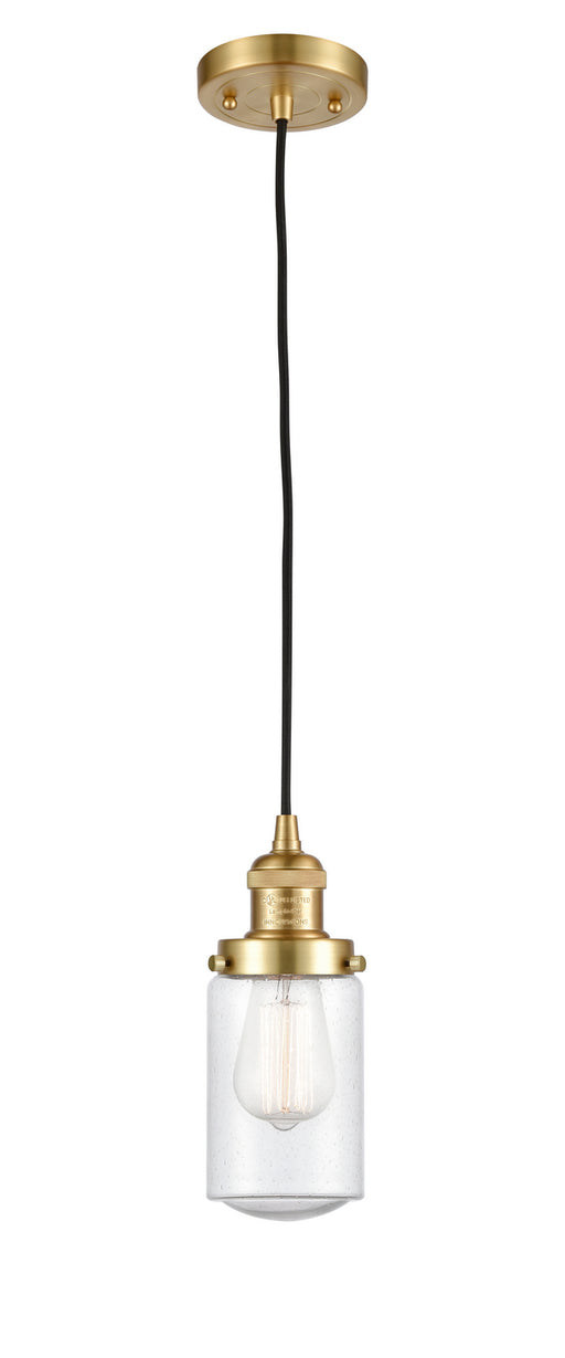 Innovations - 201C-SG-G314-LED - LED Mini Pendant - Franklin Restoration - Satin Gold