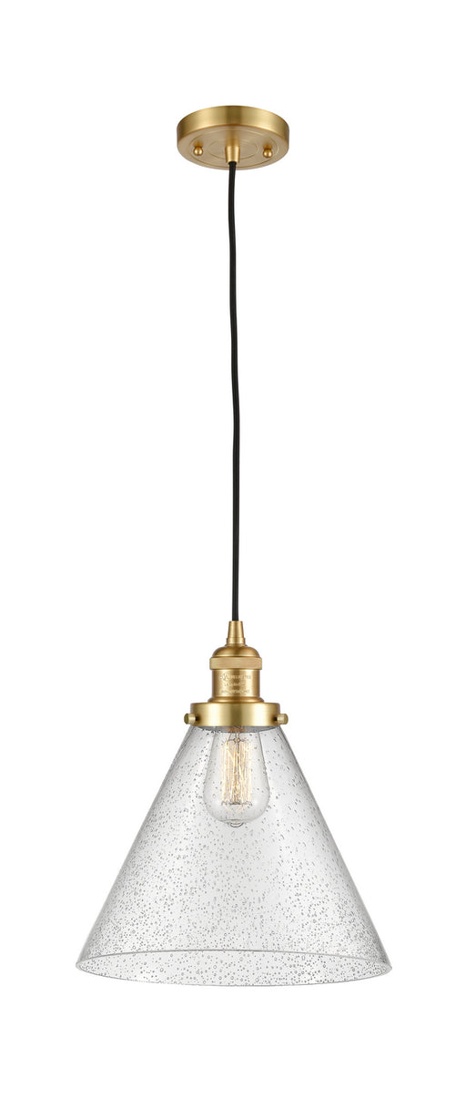 Innovations - 201C-SG-G44-L - One Light Mini Pendant - Franklin Restoration - Satin Gold