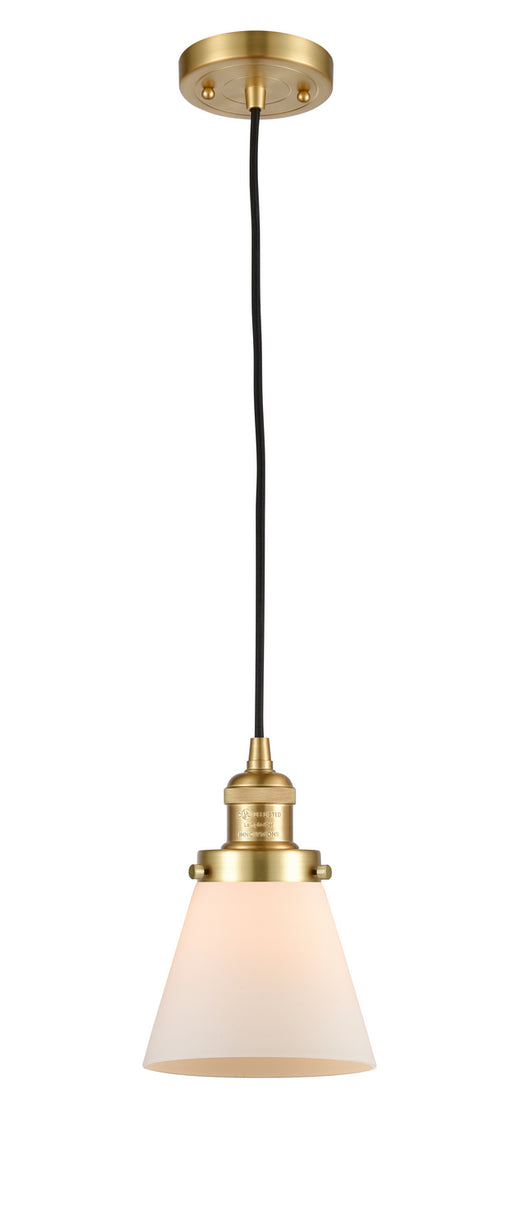 Innovations - 201C-SG-G61-LED - LED Mini Pendant - Franklin Restoration - Satin Gold