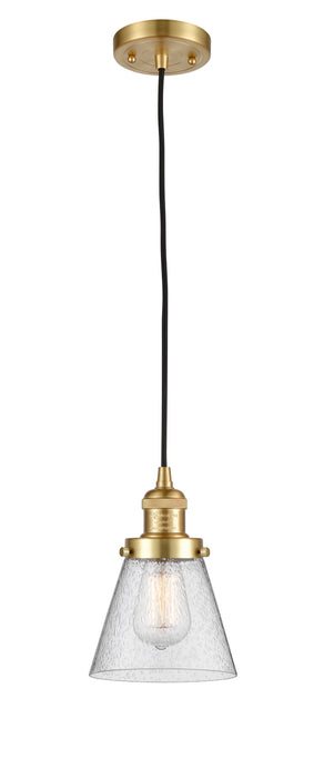 Innovations - 201C-SG-G64-LED - LED Mini Pendant - Franklin Restoration - Satin Gold