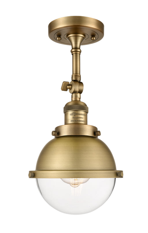 Innovations - 201F-BB-HFS-62-BB - One Light Semi-Flush Mount - Franklin Restoration - Brushed Brass