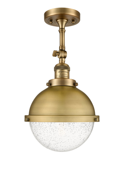 Innovations - 201F-BB-HFS-84-BB - One Light Semi-Flush Mount - Franklin Restoration - Brushed Brass