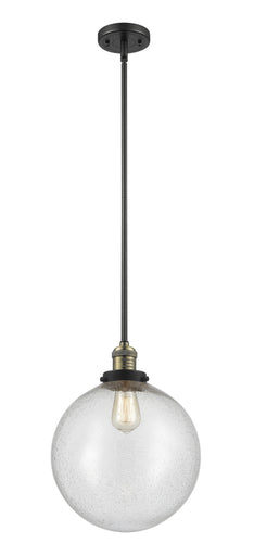 Franklin Restoration LED Mini Pendant Black Antique Brass