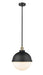 Innovations - 201S-BAB-HFS-121-BK - One Light Pendant - Franklin Restoration - Matte Black