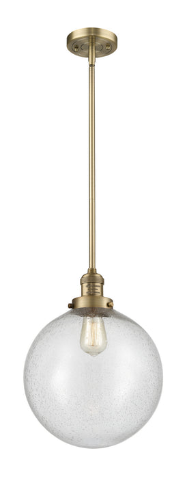 Innovations - 201S-BB-G204-12-LED - LED Mini Pendant - Franklin Restoration - Brushed Brass