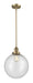 Innovations - 201S-BB-G204-12-LED - LED Mini Pendant - Franklin Restoration - Brushed Brass