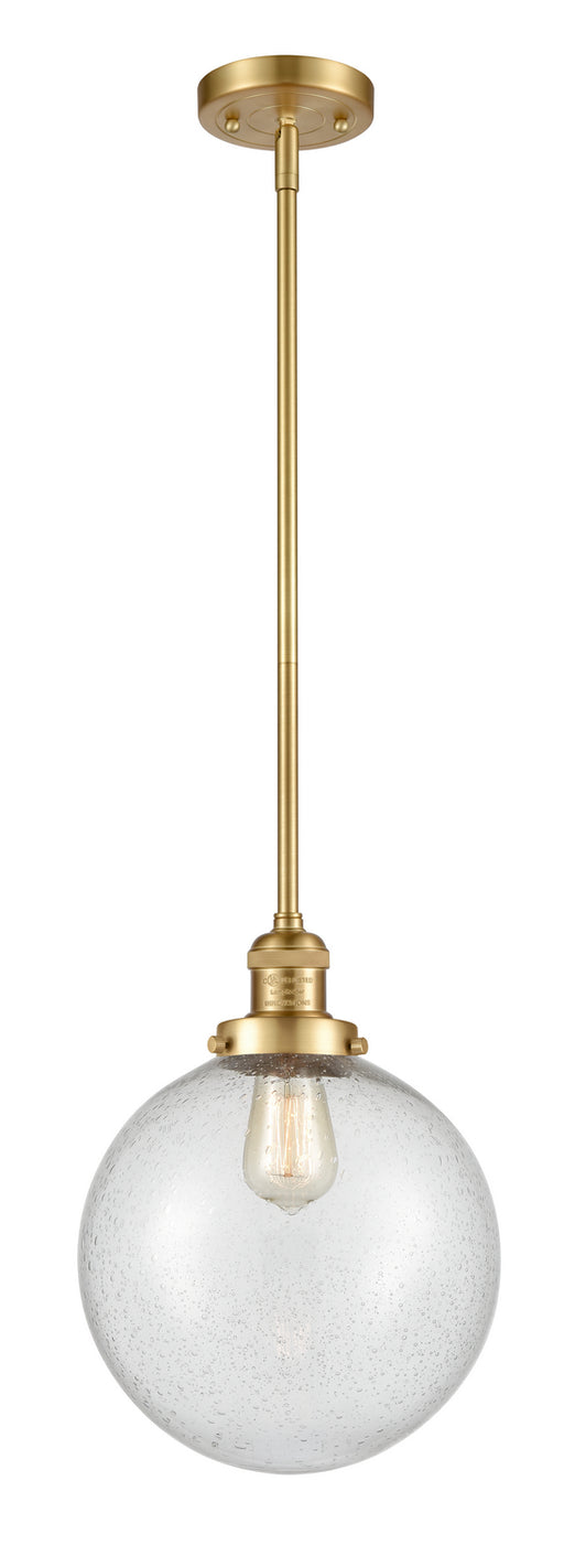 Innovations - 201S-SG-G204-10-LED - LED Mini Pendant - Franklin Restoration - Satin Gold