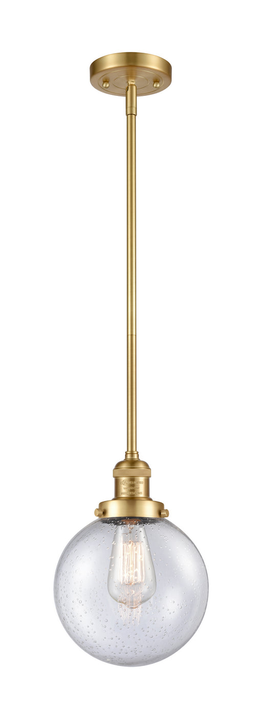 Innovations - 201S-SG-G204-8-LED - LED Mini Pendant - Franklin Restoration - Satin Gold