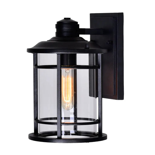 CWI Lighting - 0096W7-1-101 - One Light Outdoor Wall Lantern - Belmont - Black