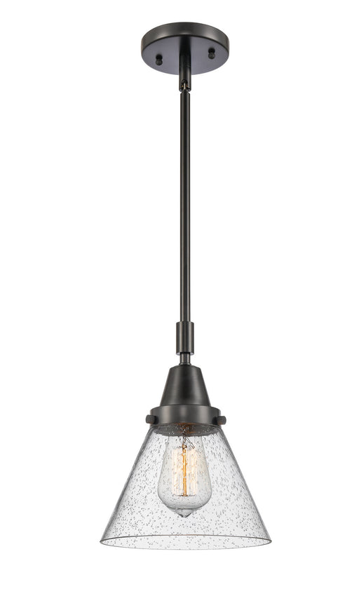 Innovations - 447-1S-BK-G44 - One Light Mini Pendant - Franklin Restoration - Matte Black