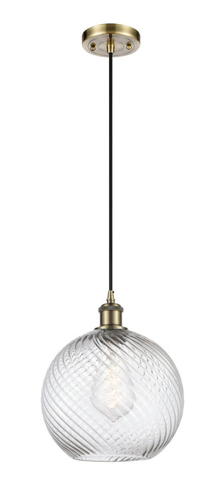 Innovations - 516-1P-AB-G1214-10 - One Light Mini Pendant - Ballston - Antique Brass