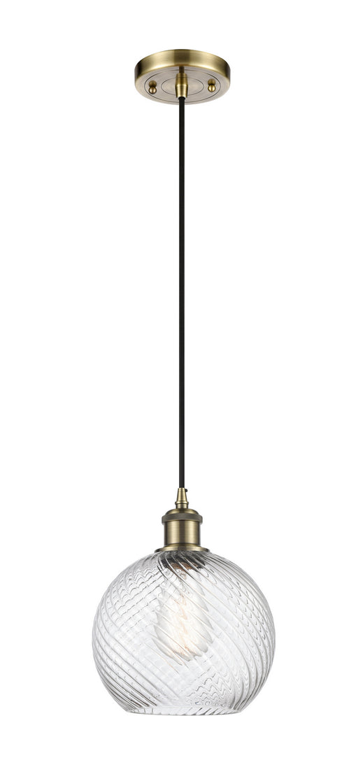 Innovations - 516-1P-AB-G1214-8 - One Light Mini Pendant - Ballston - Antique Brass