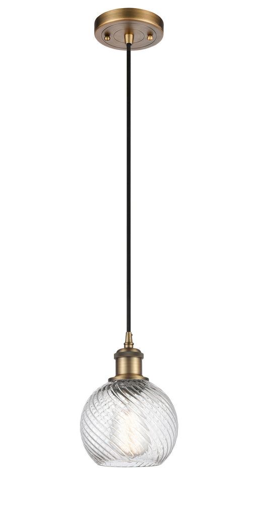 Innovations - 516-1P-BB-G1214-6-LED - LED Mini Pendant - Ballston - Brushed Brass