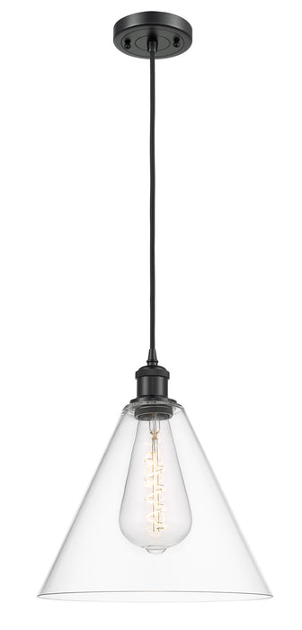 Innovations - 516-1P-BK-GBC-122 - One Light Mini Pendant - Ballston - Matte Black