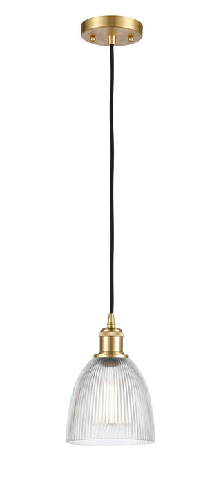 Innovations - 516-1P-SG-G382-LED - LED Mini Pendant - Ballston - Satin Gold