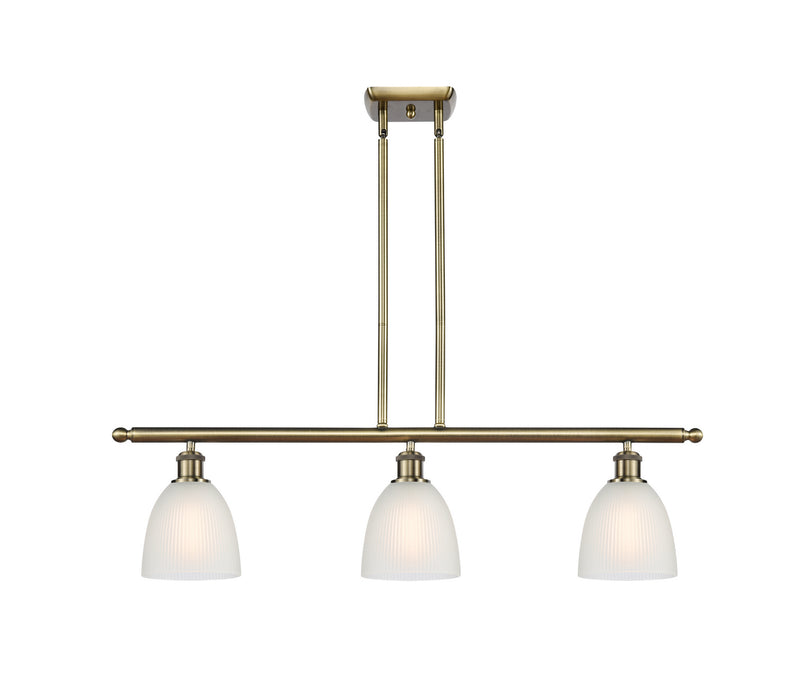 Innovations - 516-3I-AB-G381 - Three Light Island Pendant - Ballston - Antique Brass