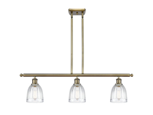 Innovations - 516-3I-AB-G442 - Three Light Island Pendant - Ballston - Antique Brass